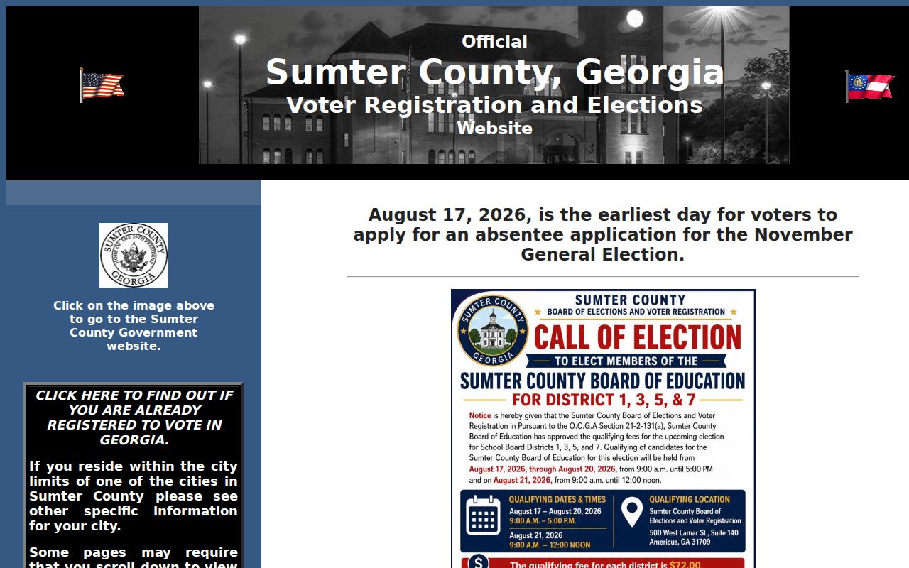 Americus court docket and Sumter County city routing
