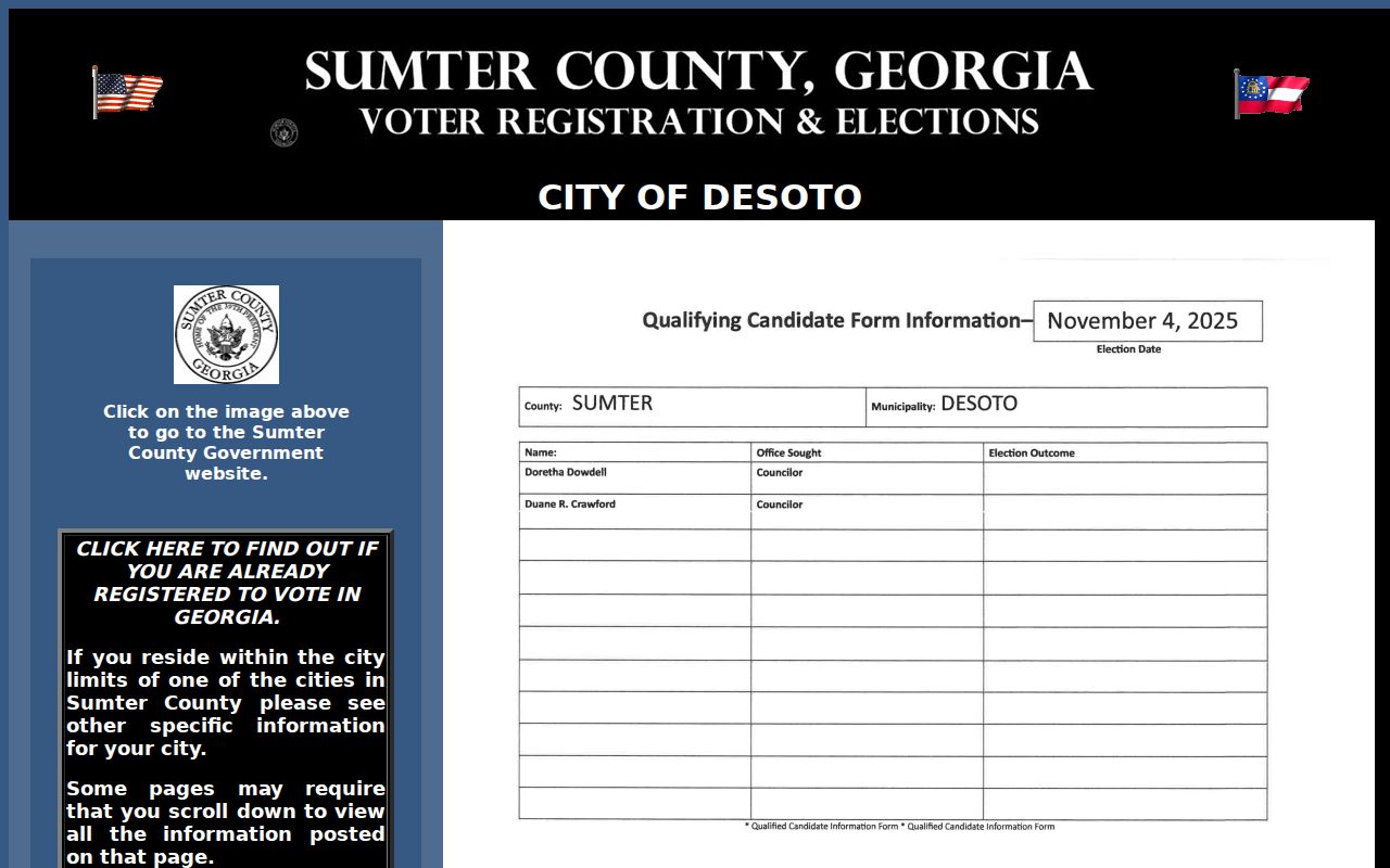 De Soto court docket official Sumter County city routing
