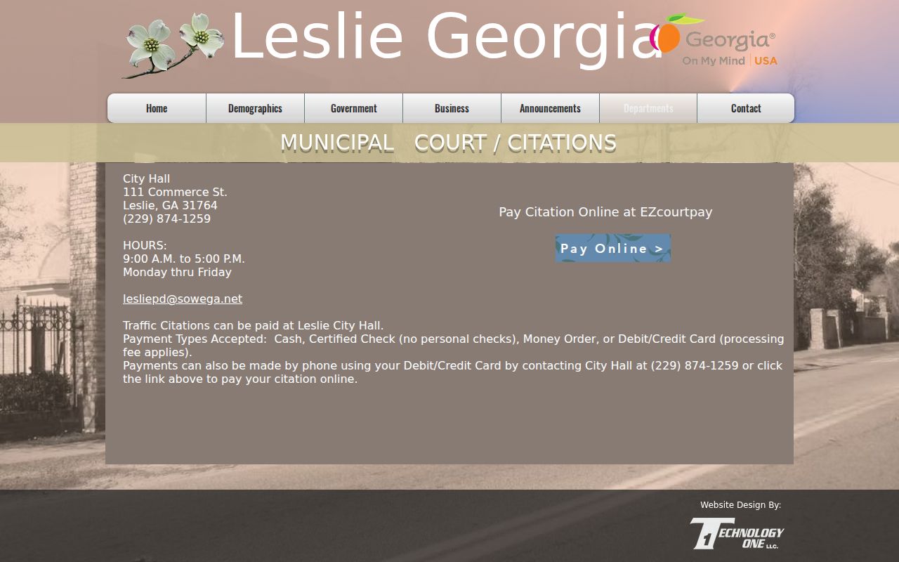 Leslie court docket municipal court information