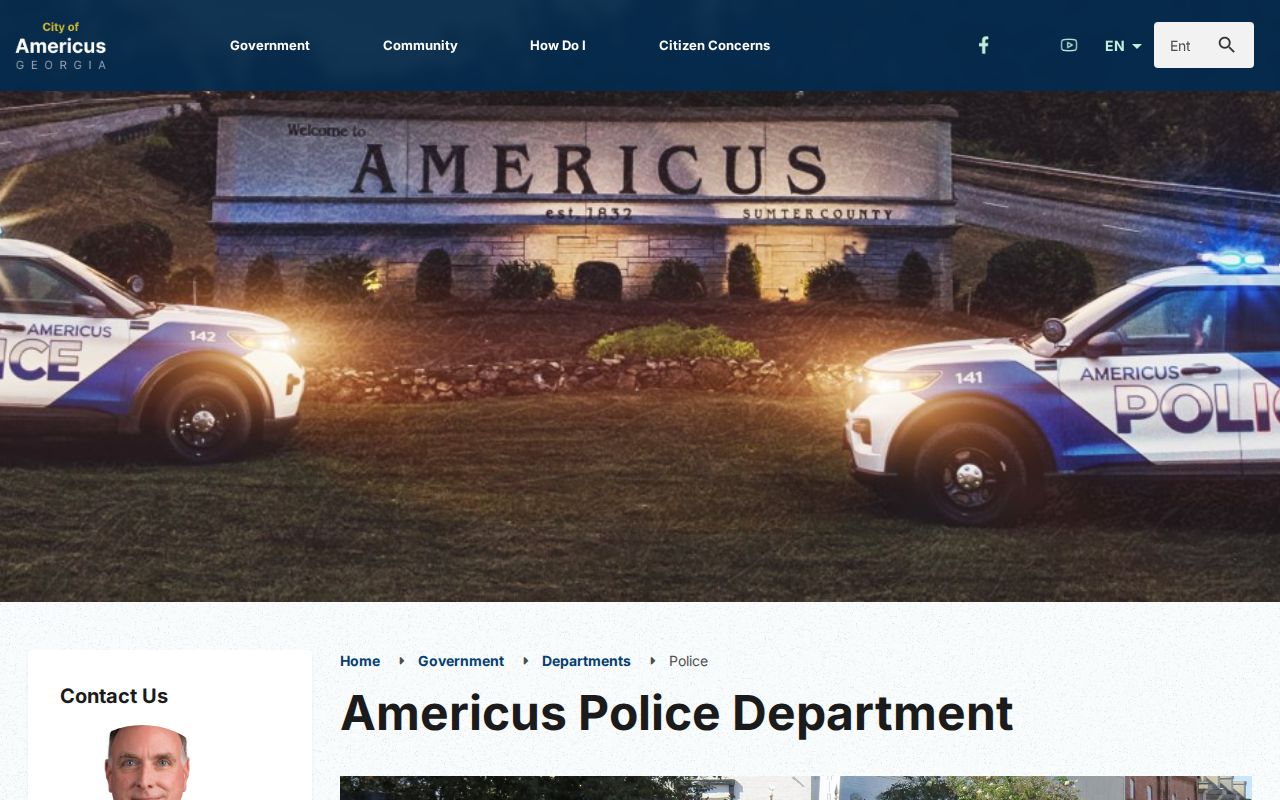 Sumter County traffic court records Americus Municipal Court route