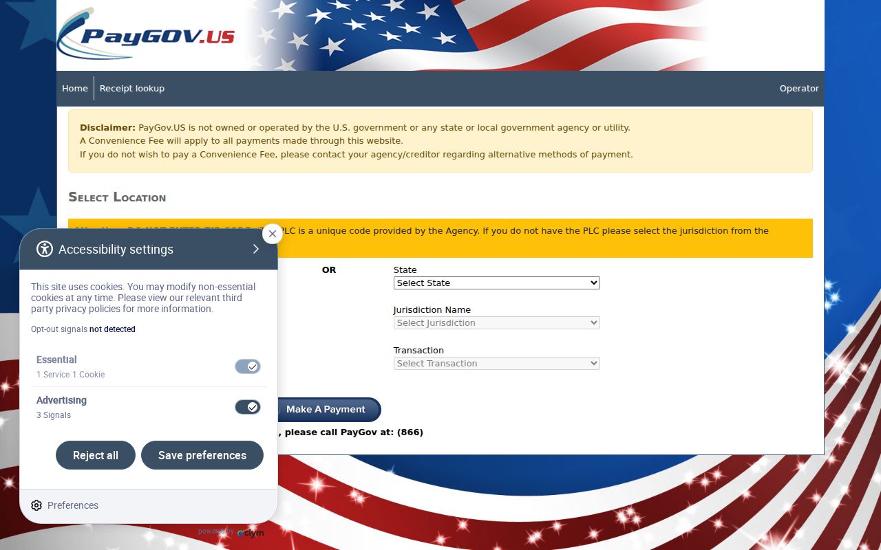 Sumter County traffic court records PayGov payment route